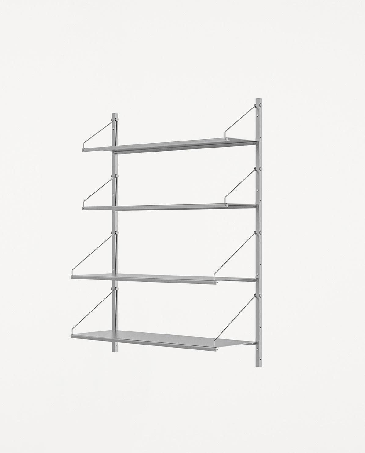 Wandregal Shelf Library Single Section stainless steel 108,4 cm H