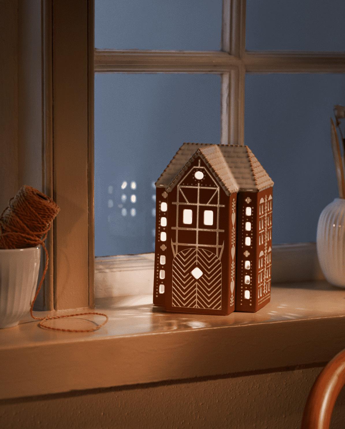 Gingerbread Lichthaus 17 cm H