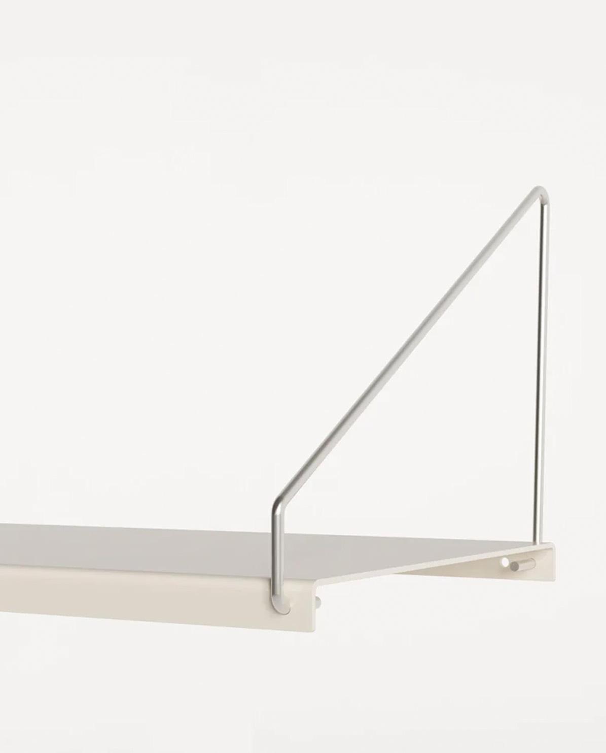 Regal Library Shelf warm white steel 20 x 40 cm