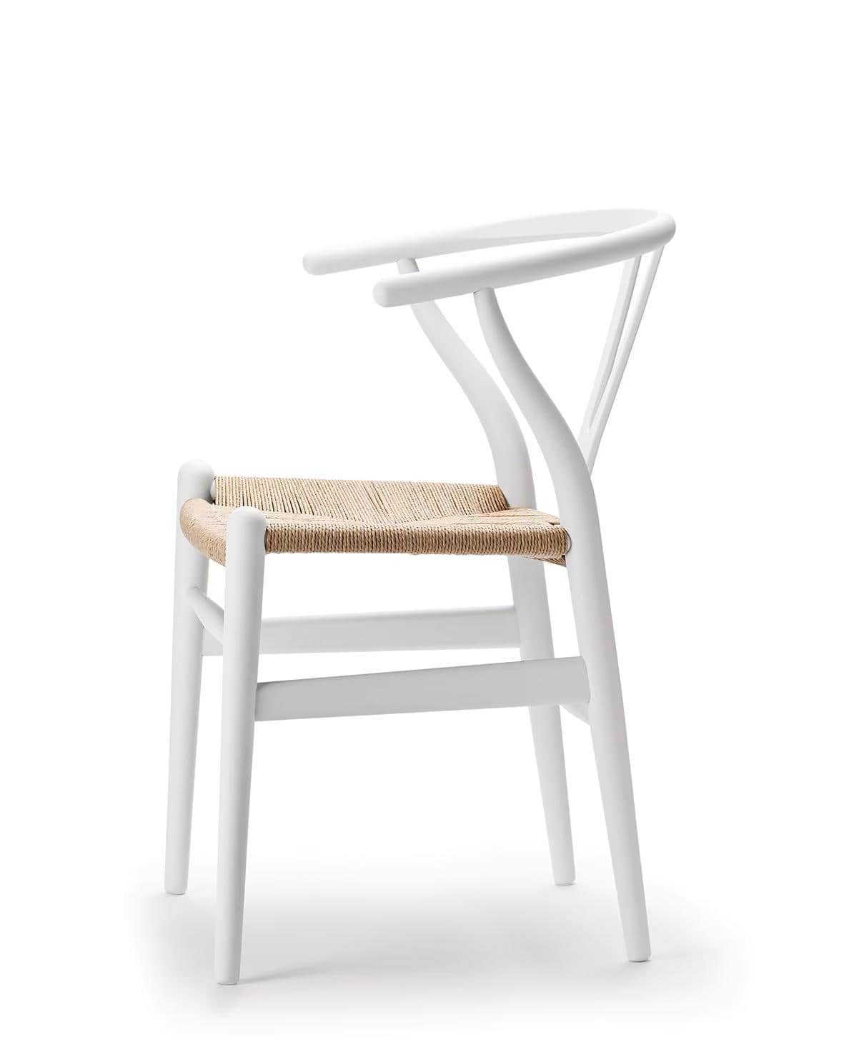 Stuhl CH24 Wishbone Chair Vorteilsset Buche soft white One Size