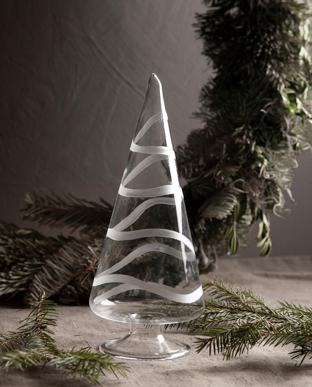 Deko Weihnachtsbaum Granbo silver 16 cm H