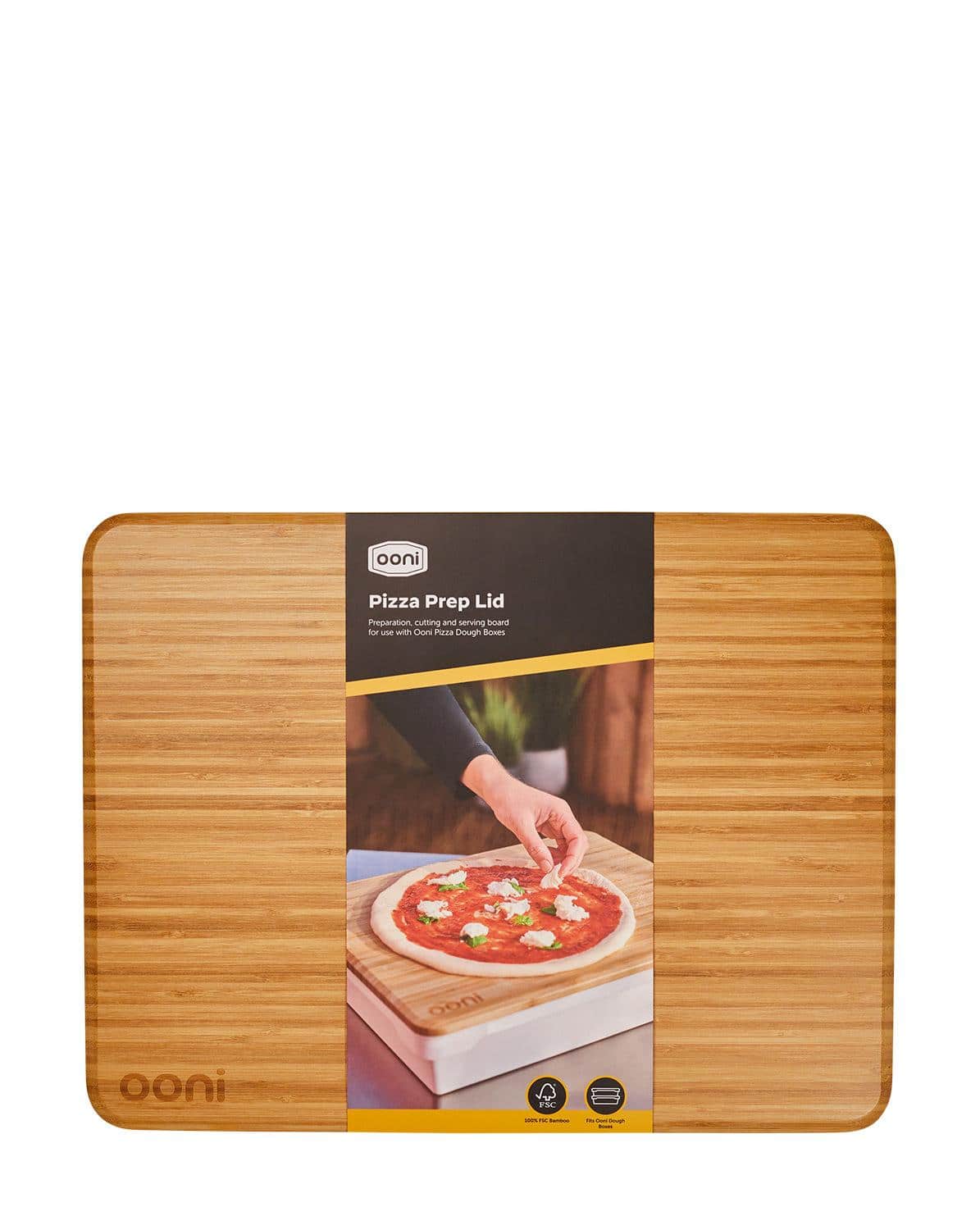 Bambusdeckel für Aufbewahrunsbox Pizzateig One Size