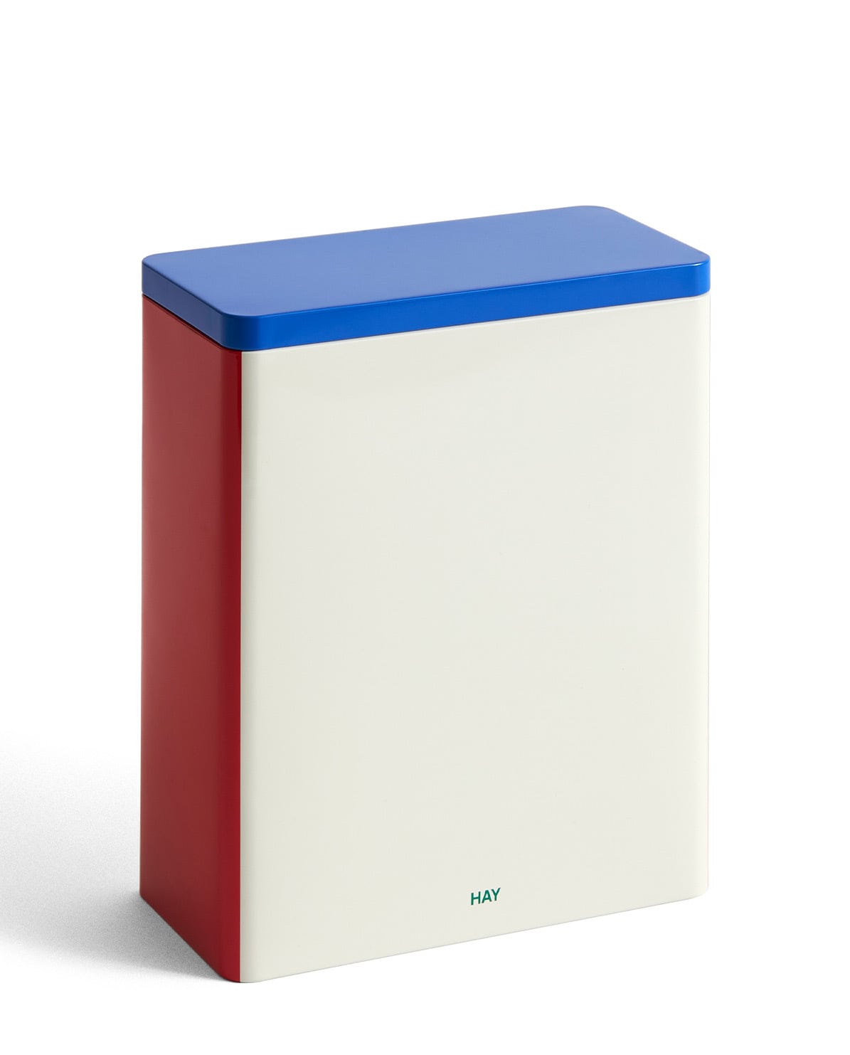 Aufbewahrungsdose Tin Container off-white, blue & red XL