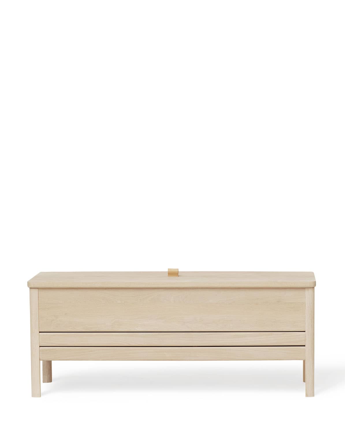 Bank A Line Storage white oiled oak 111 cm L