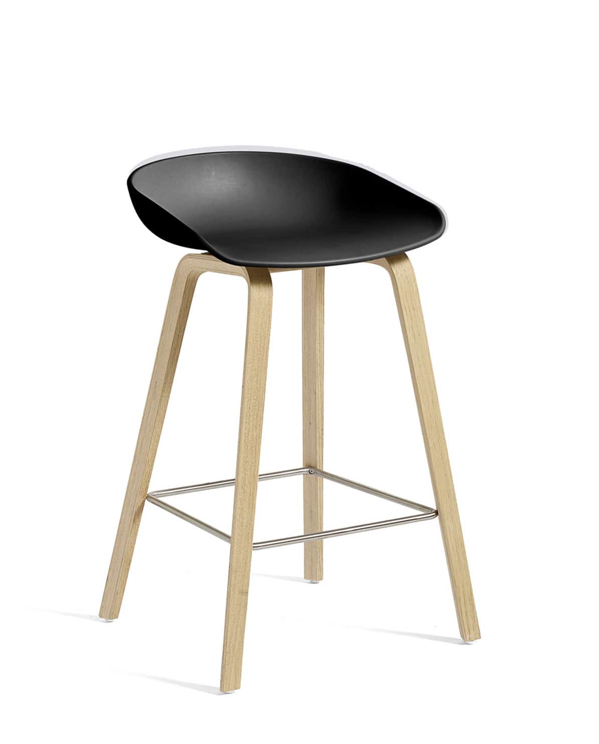 Barhocker About A Stool AAS32 Soaped Oak black 2.0 75 cm H