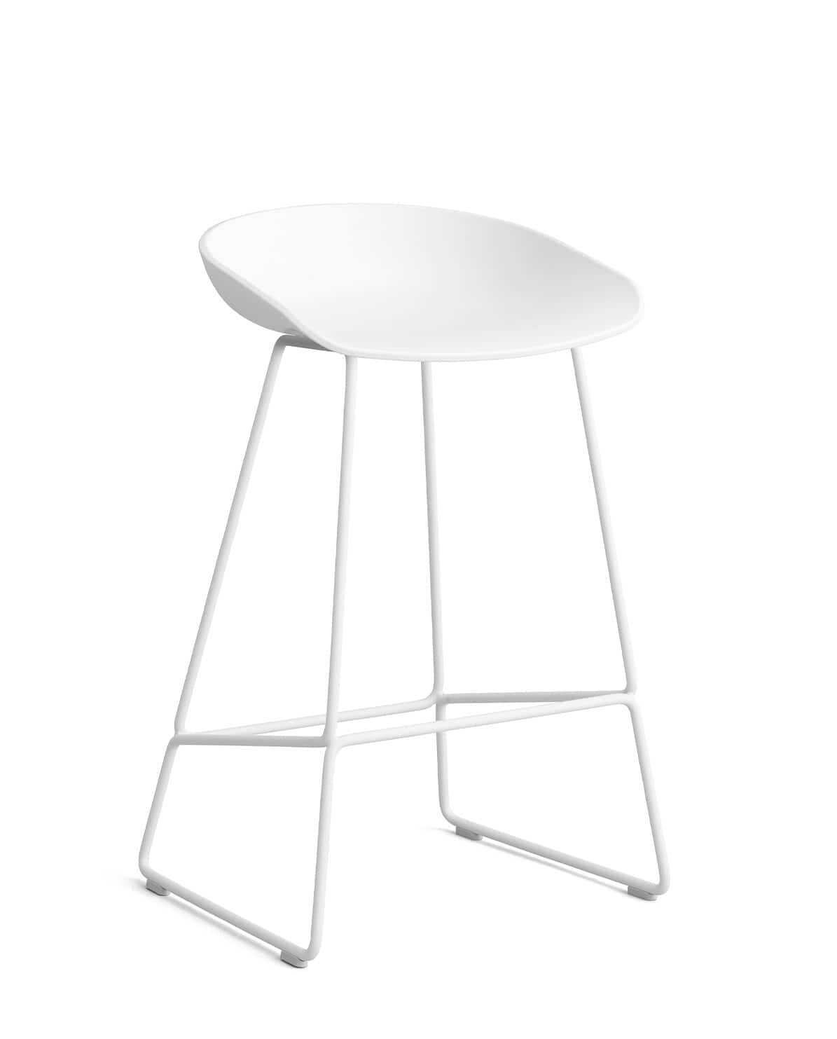 Barhocker About A Stool AAS38 White powder coated steel white 2.0 75 cm H