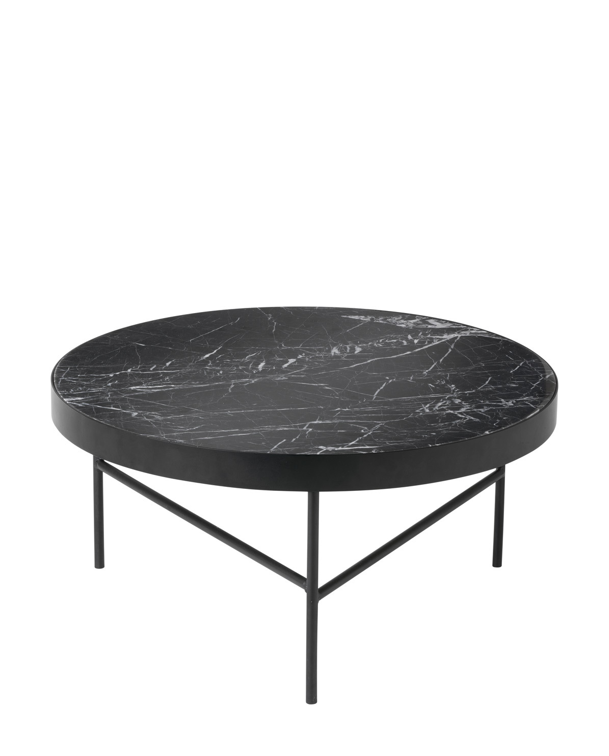 Couchtisch Marble black Ø: 70,5 cm