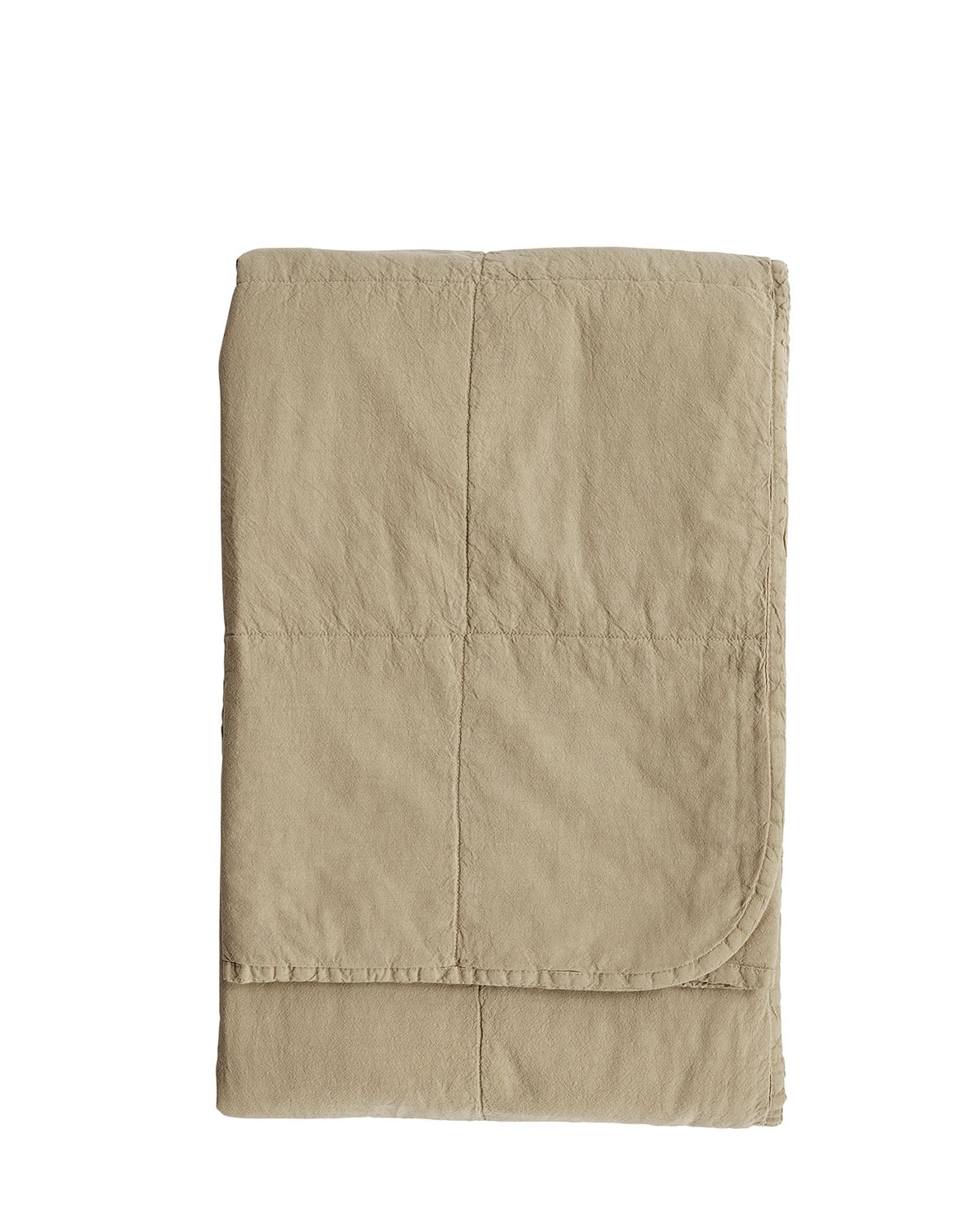 Decke Quilted Cotton khaki 260x190 cm