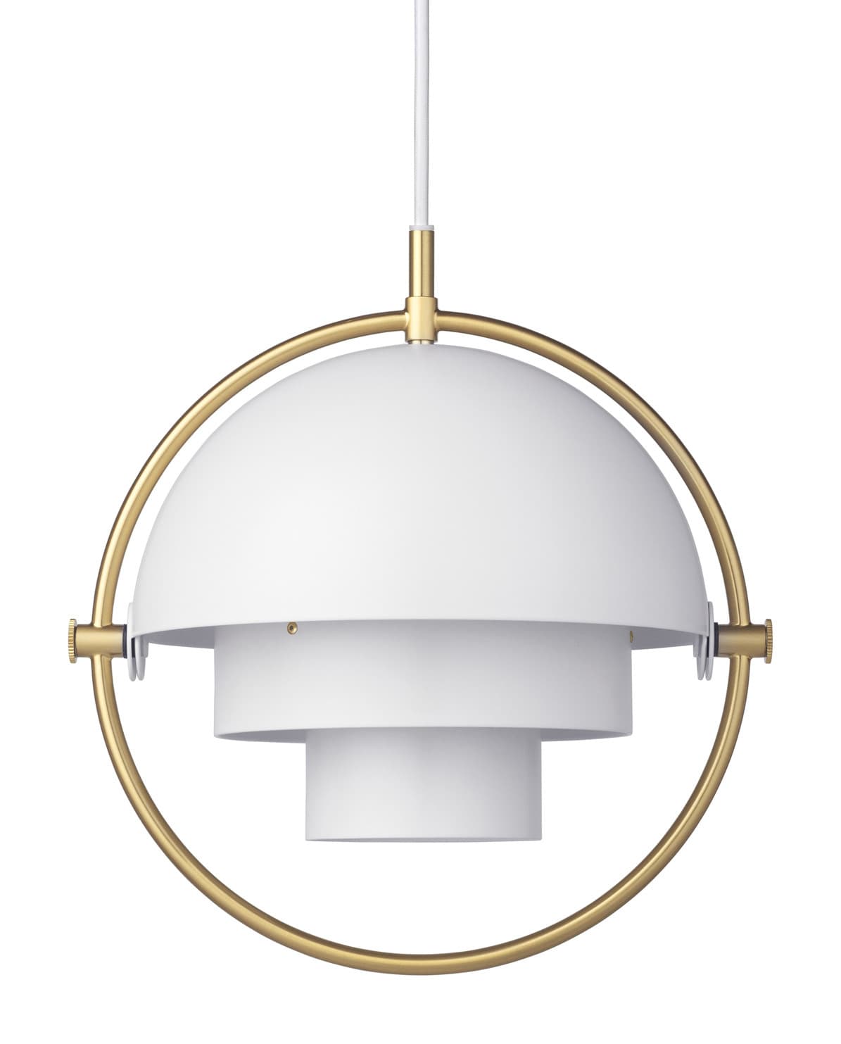 Deckenleuchte Multi-Lite brass/white ⌀ 36 cm