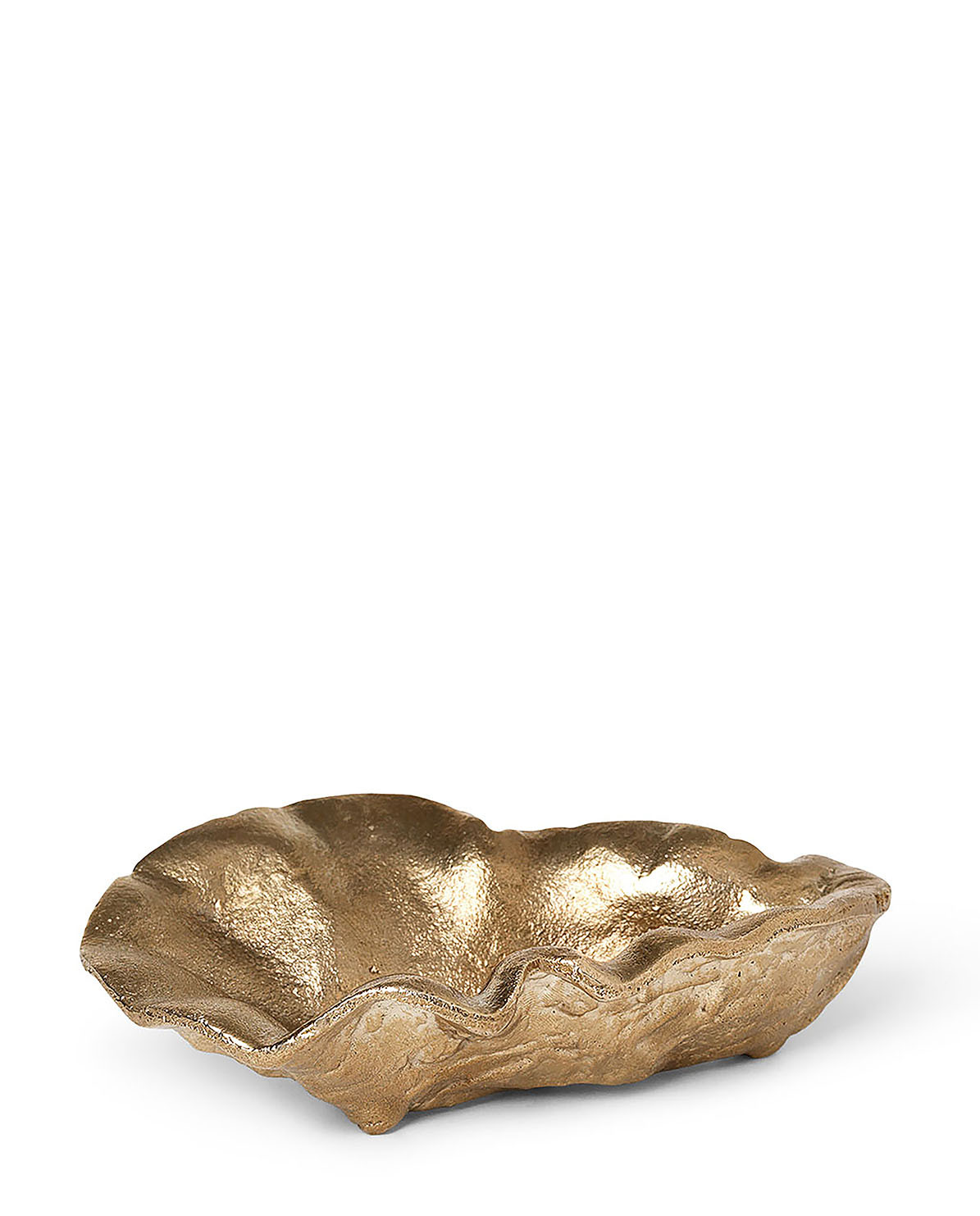 Dekoschale Oyster brass