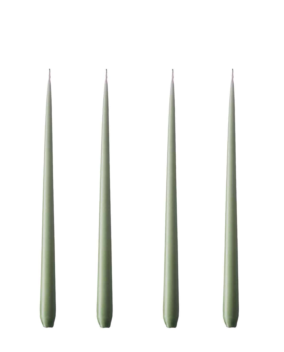 Kerze Set Slim Candles green soil