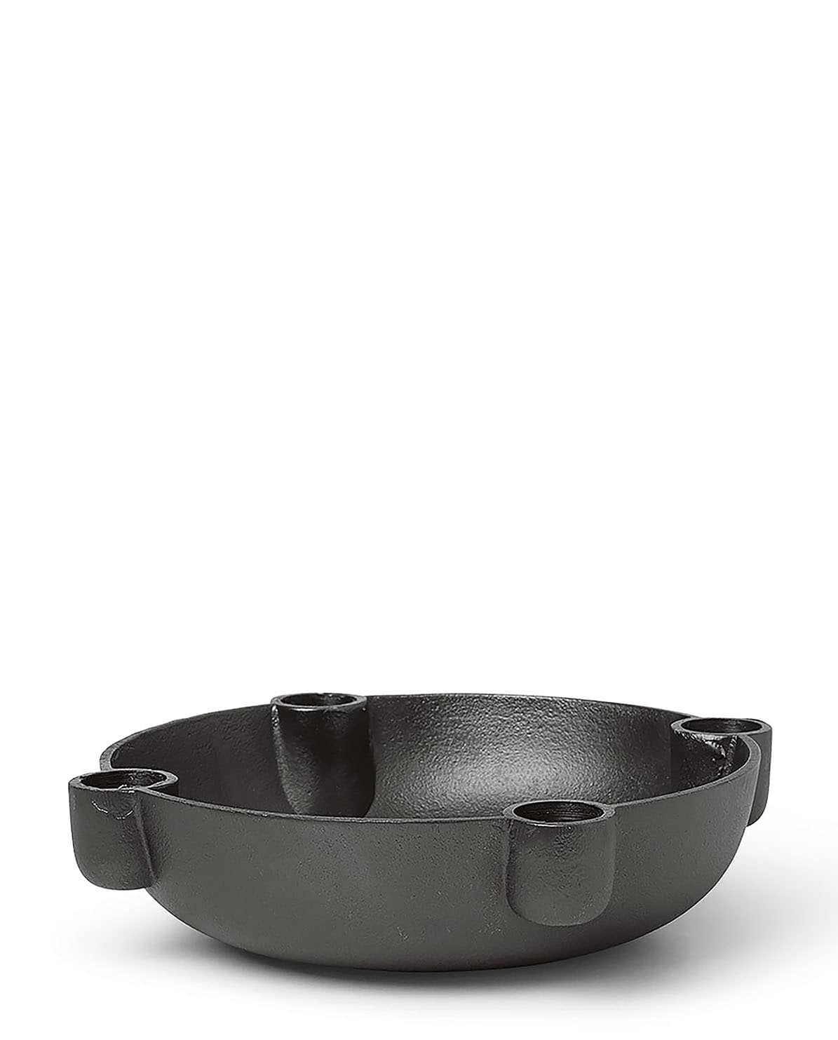 Kerzenhalter Bowl Medium blackened aluminium