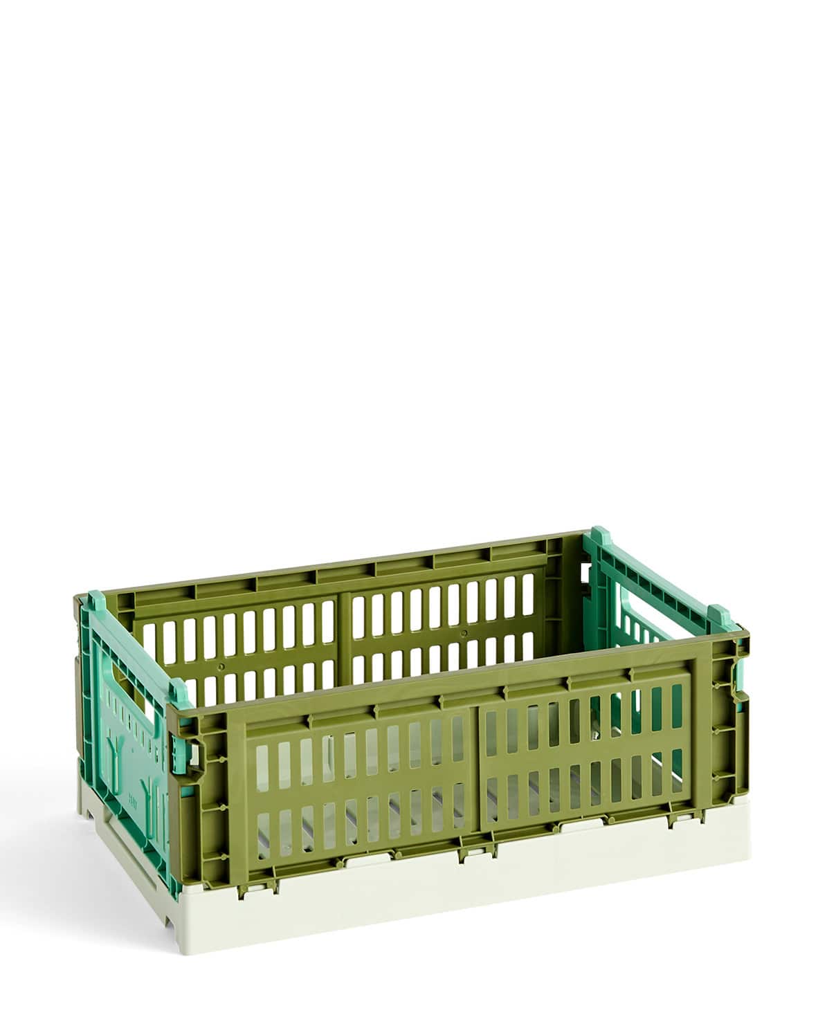 Klappkiste Colour Crate Mix olive/dark mint 34,5x26,5 cm