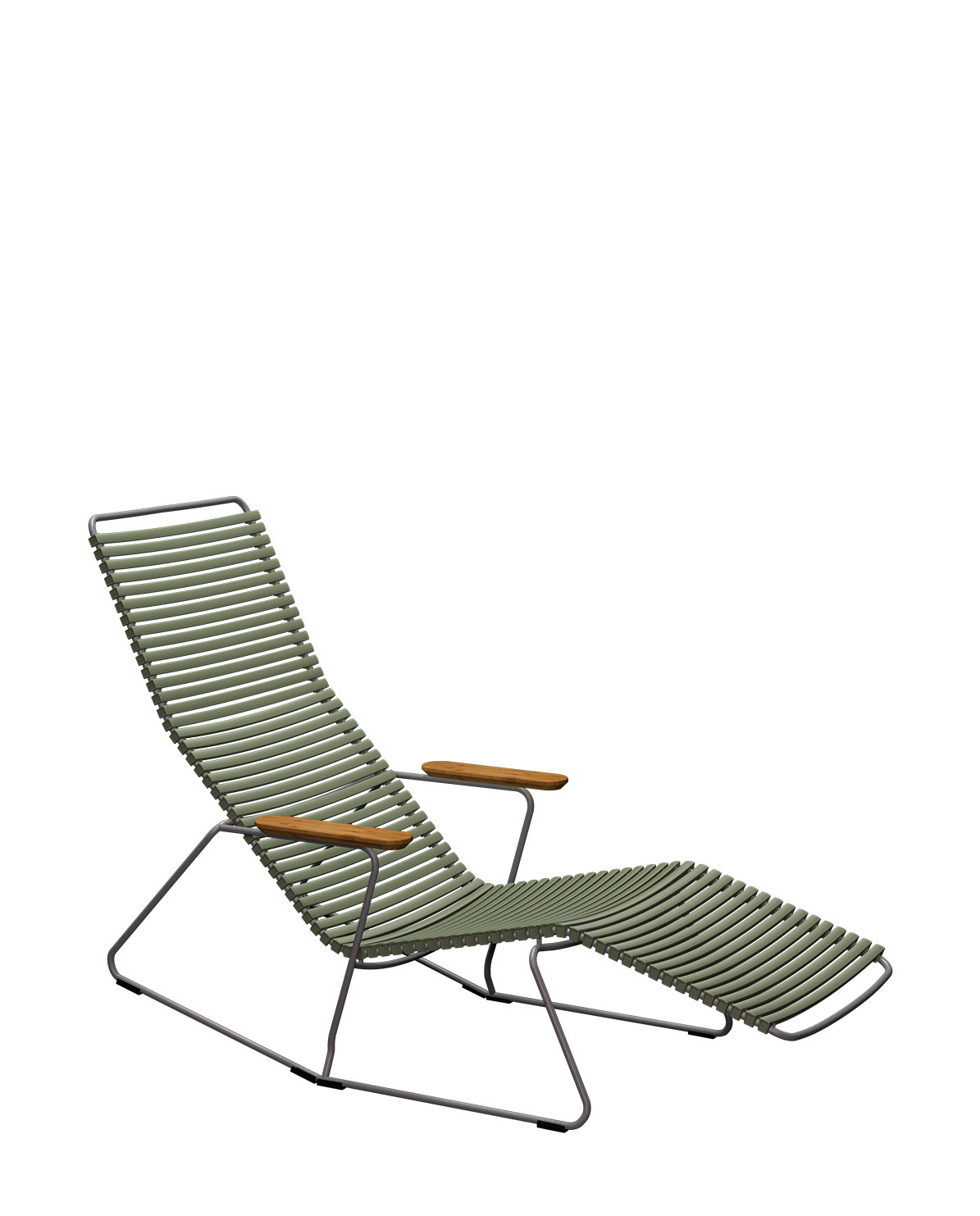 Liegestuhl CLICK Sunrocker olive green