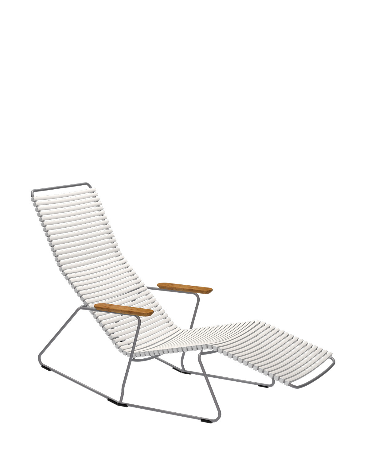 Liegestuhl CLICK Sunrocker muted white