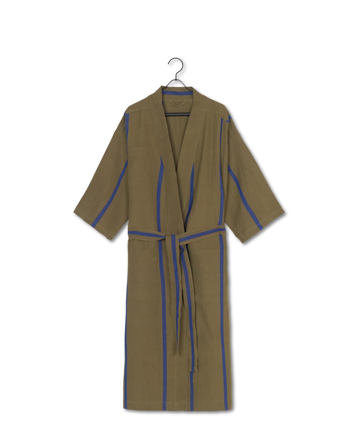 Morgenmantel Field Robe olive/bright blue