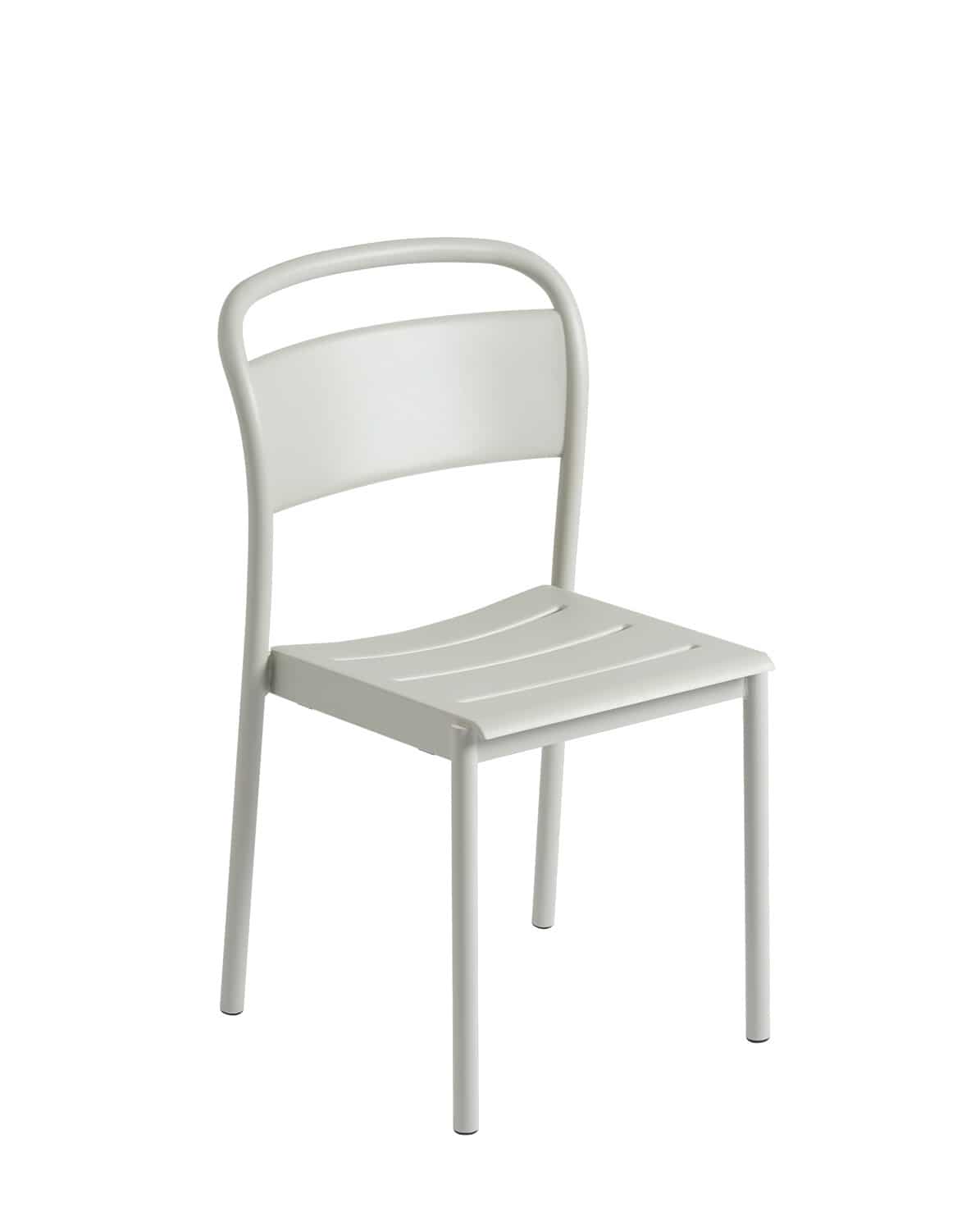 Outdoor Stuhl Linear Steel Side Chair grey