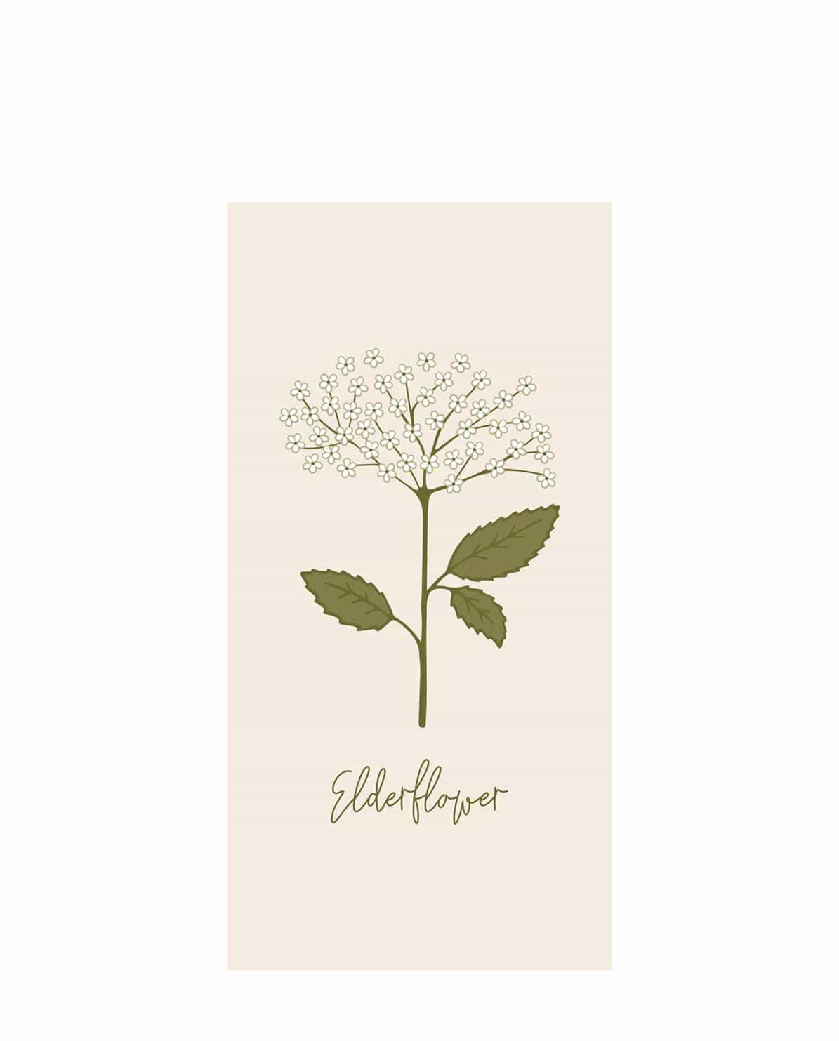 Papierservietten Elderflower