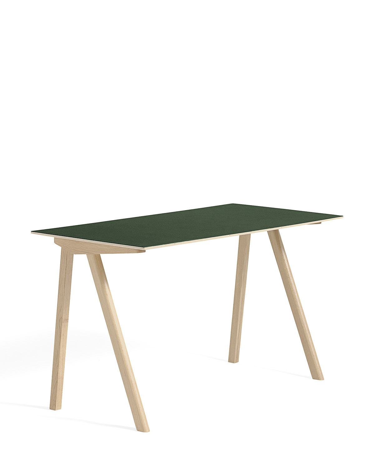 Schreibtisch CPH90 water-based lacquered - green linoleum