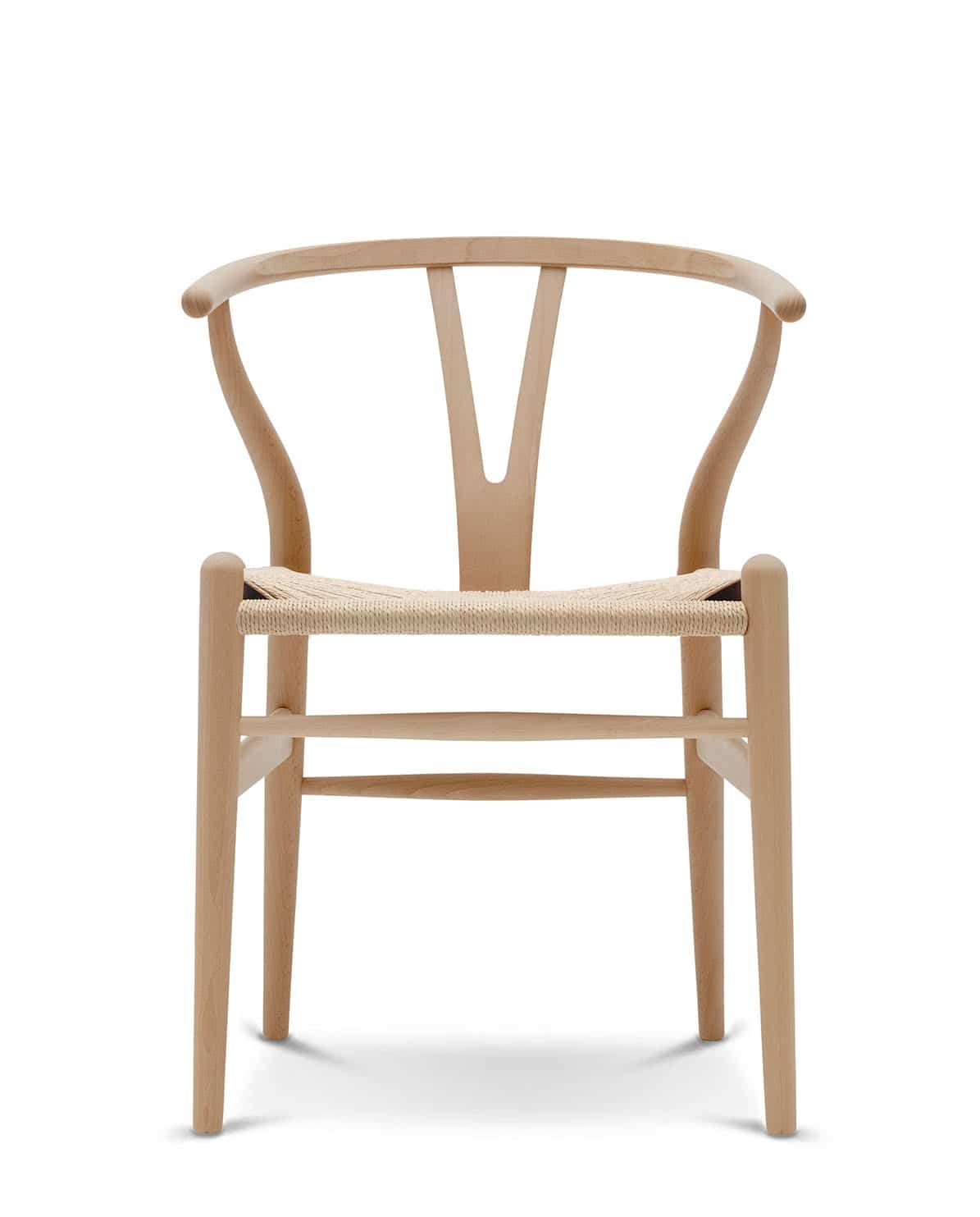 Stuhl CH24 Wishbone Chair Buche geölt Geflecht natur