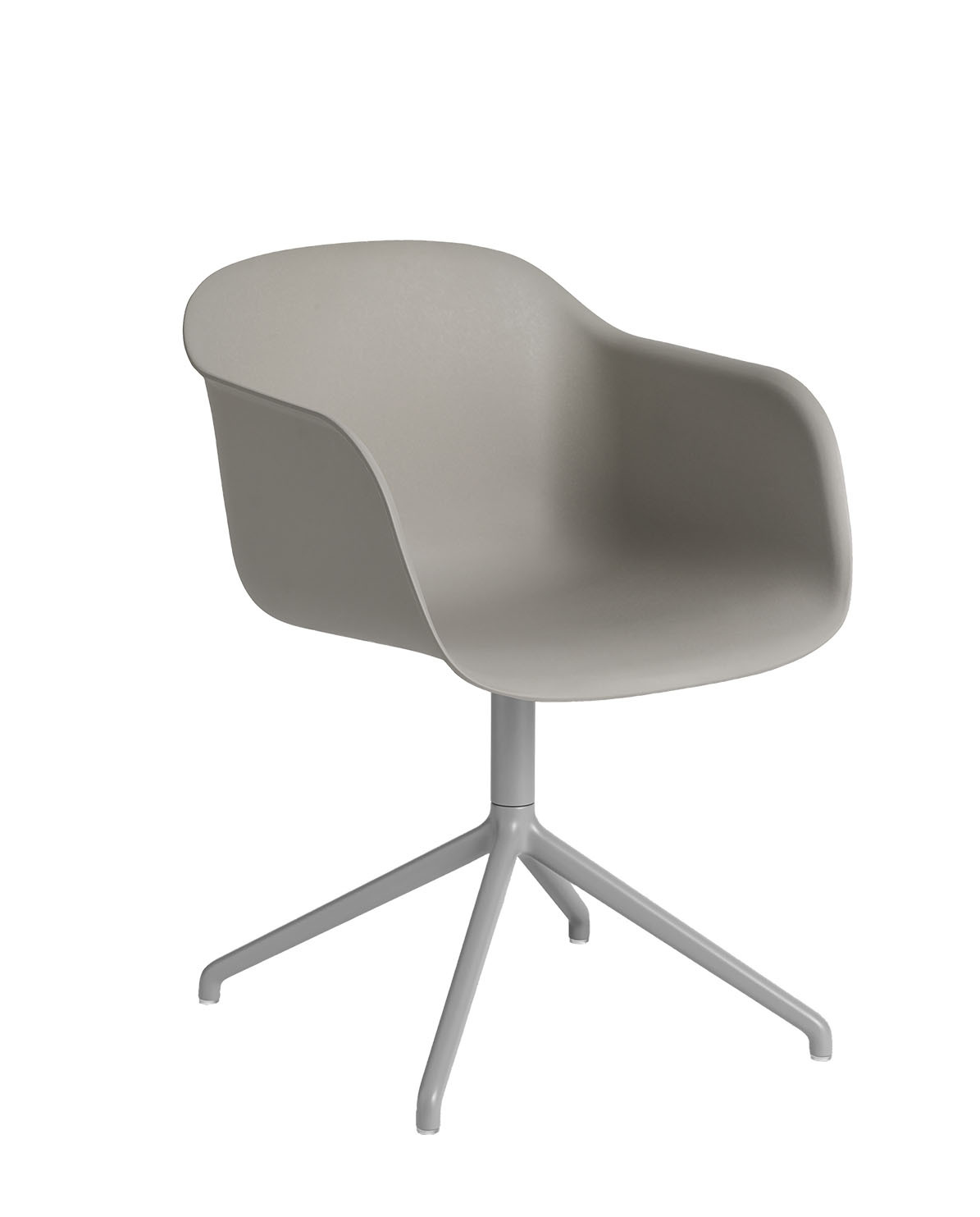 Stuhl Fiber Armchair Swivel Base recycelt grau