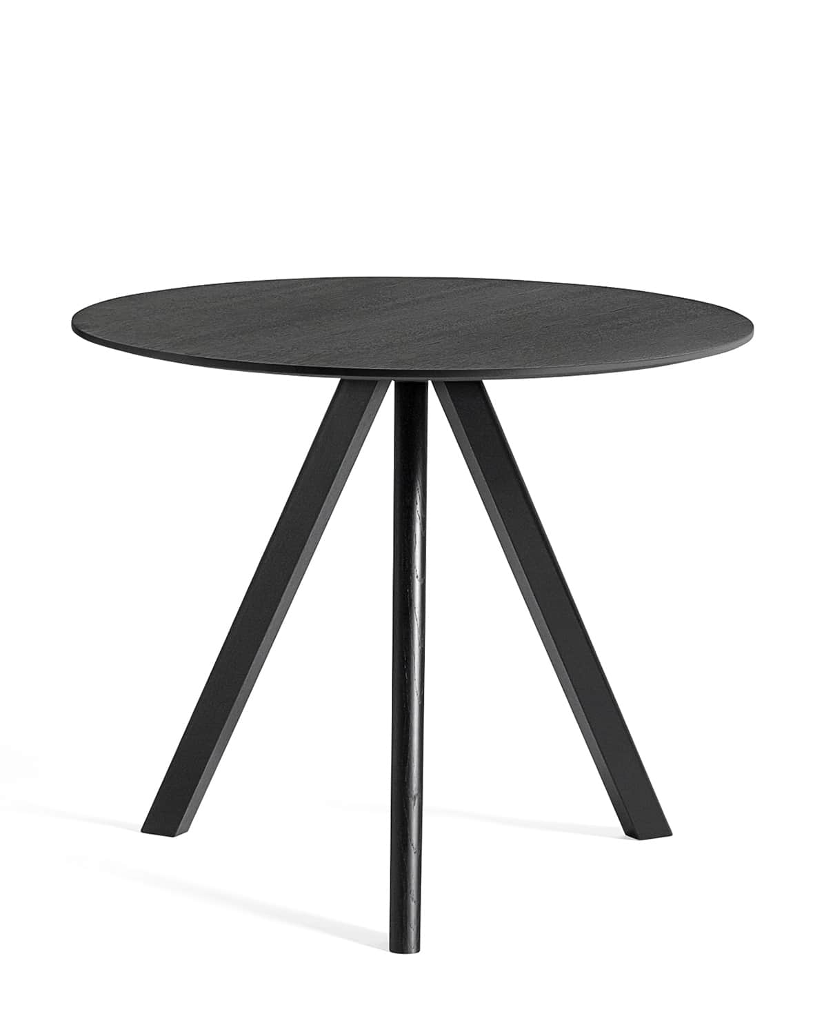 Tisch CPH20 black water-based lacquered oak veneer Ø 120 cm