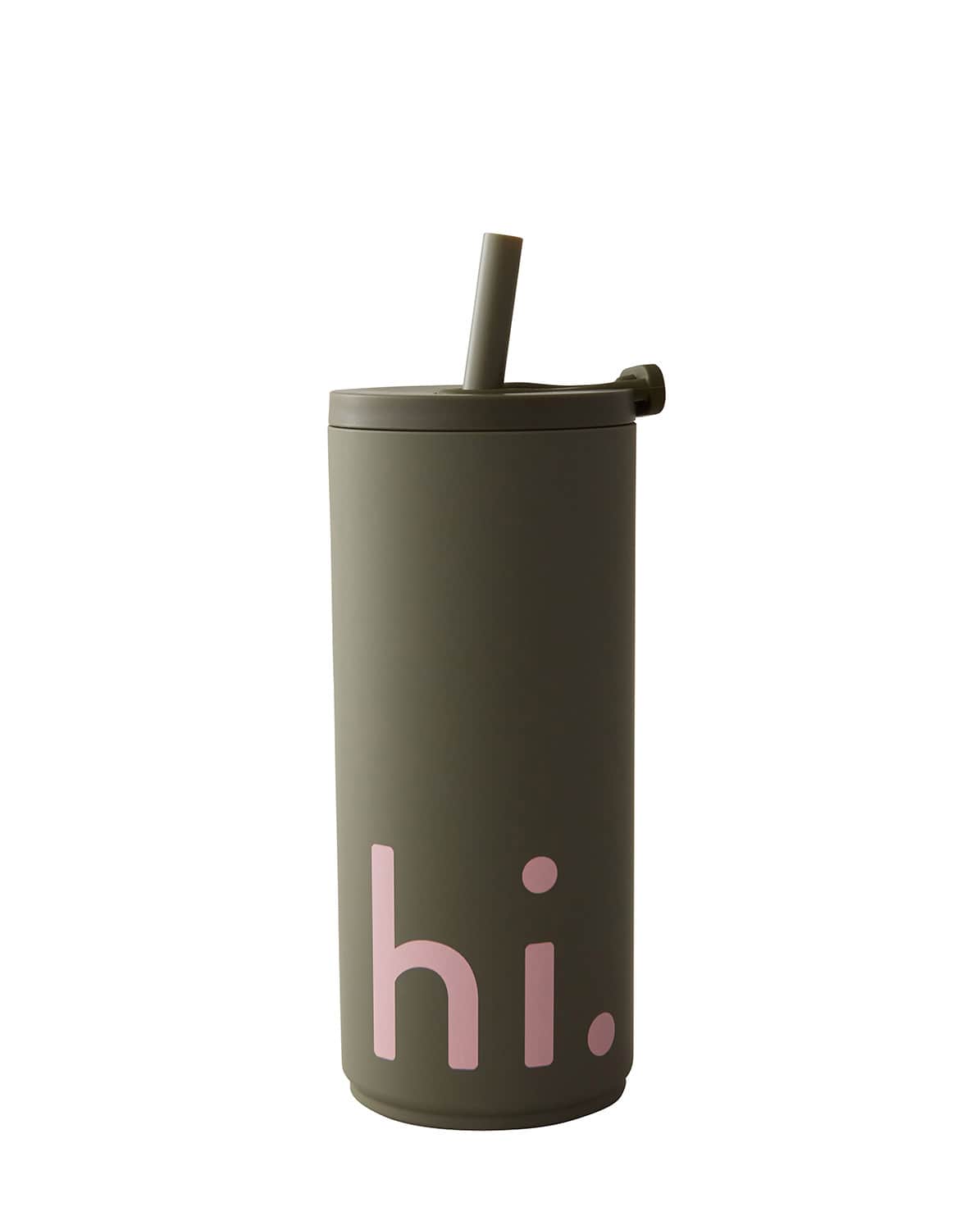 To Go Becher inkl. Trinkhalm hi olive green