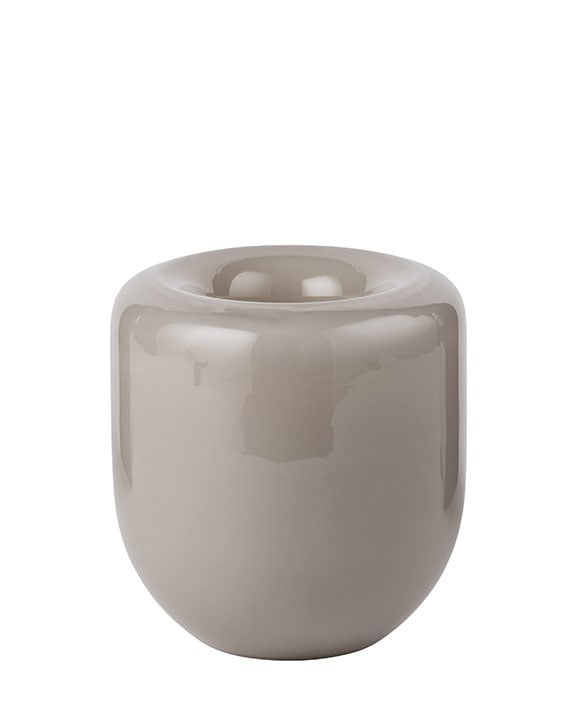 Vase Opal Glas beige opal 16 cm H