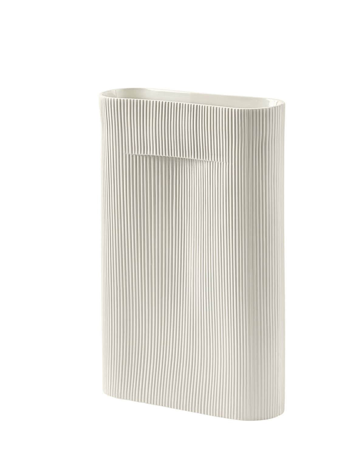 Vase Ridge off-white 35 cm H