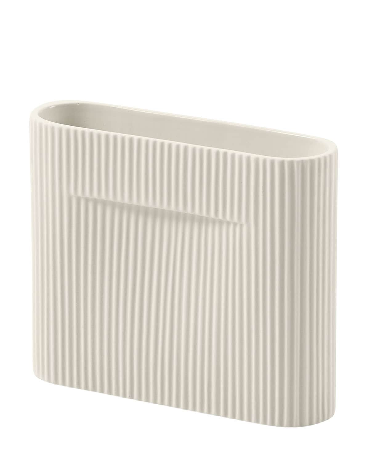 Vase Ridge off-white 48,5 cm H