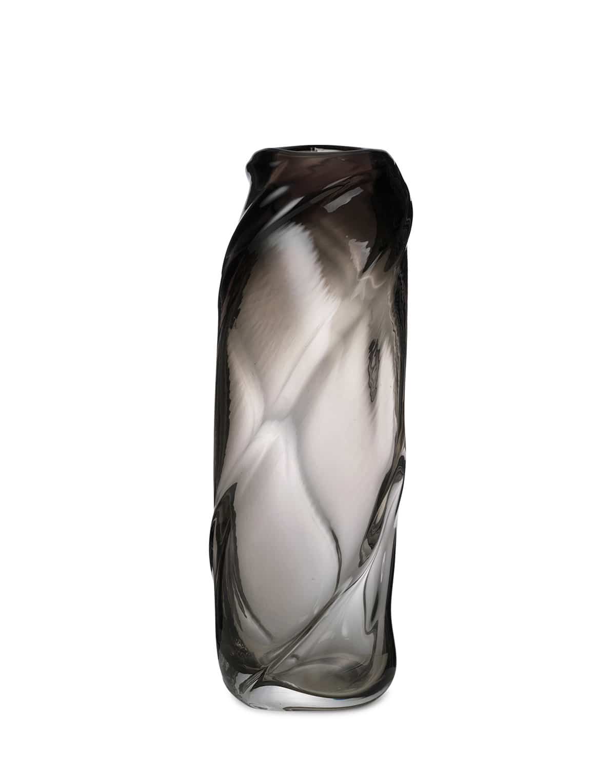 Vase Water Swirl smoked grey