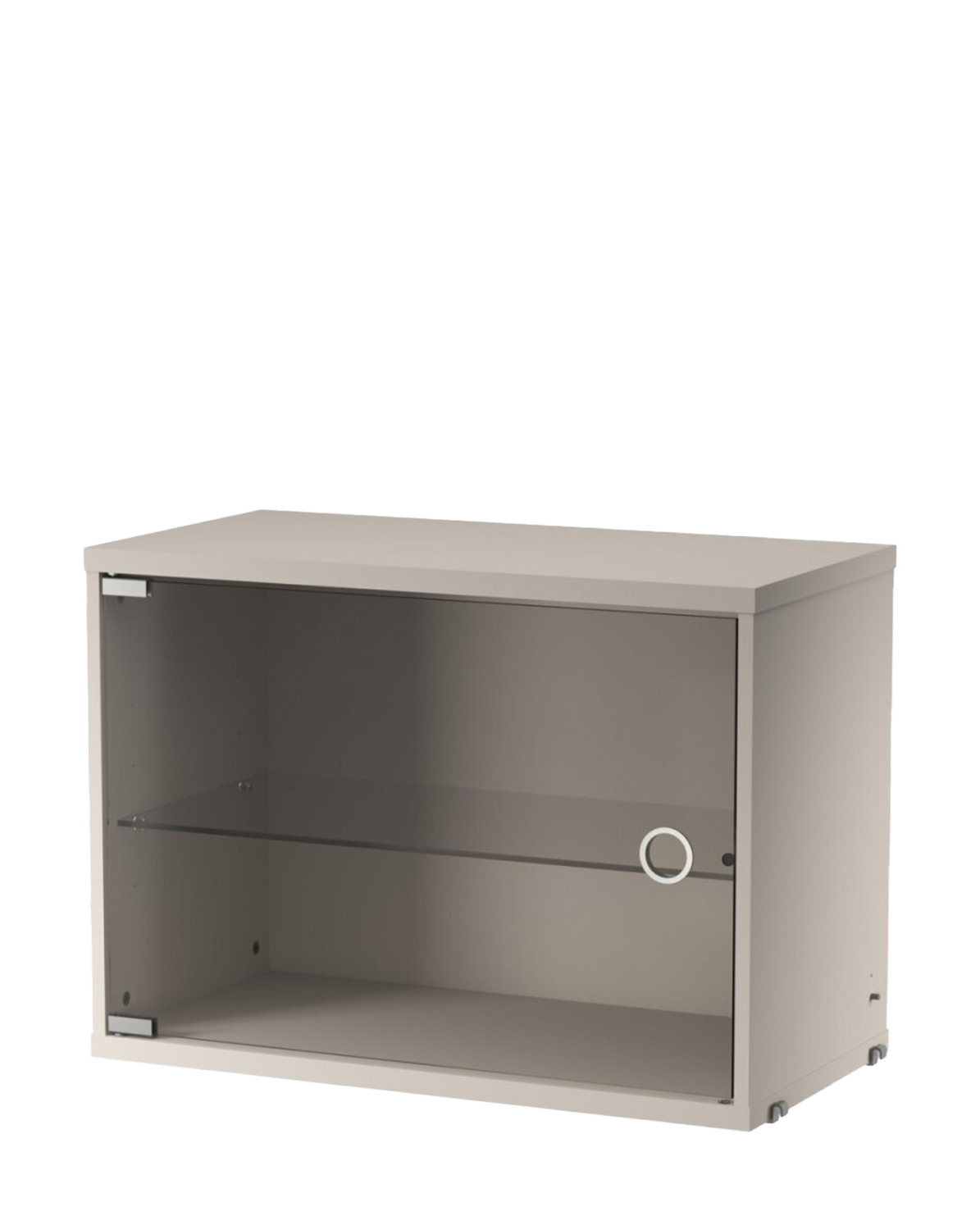 Vitrinenschrank System Schwenktür beige