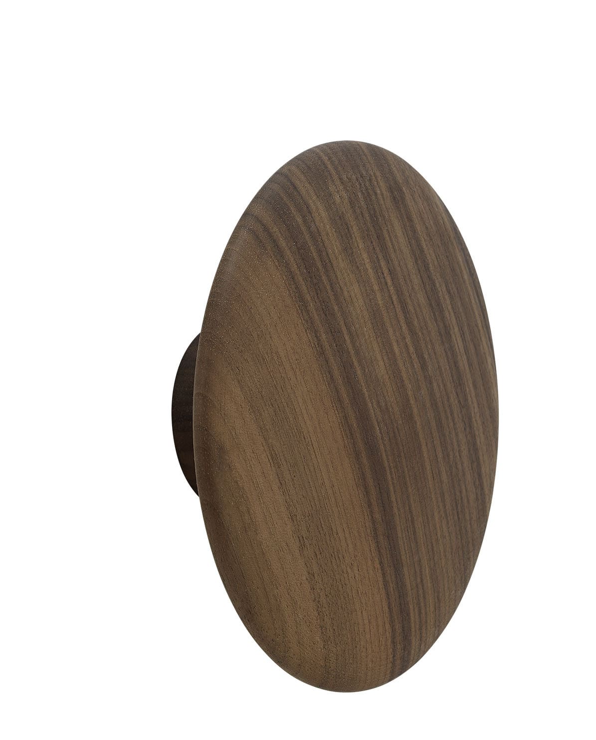 Wandhaken Dots Wood walnut ⌀ 17 cm