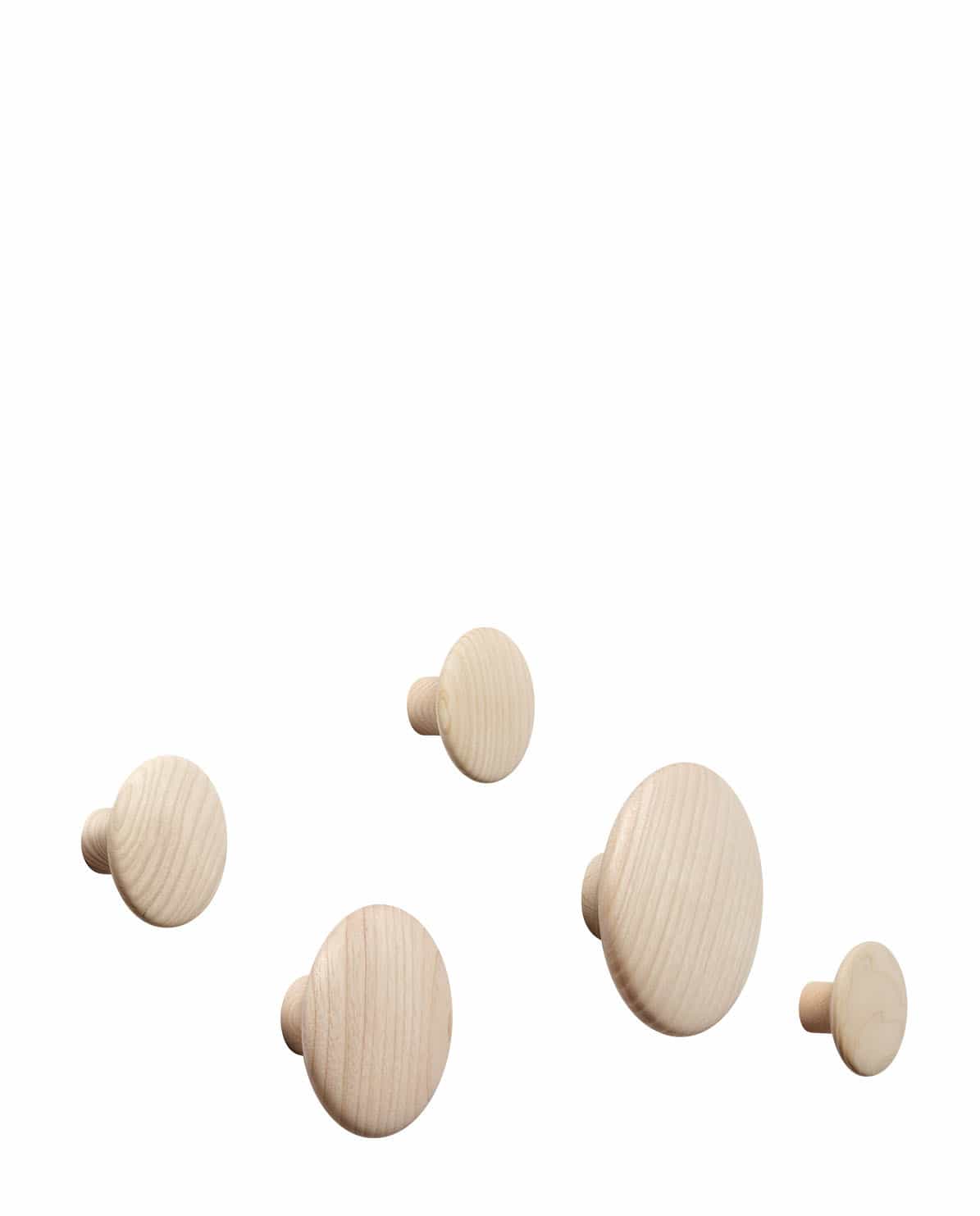 Wandhaken Dots Wood Set oak